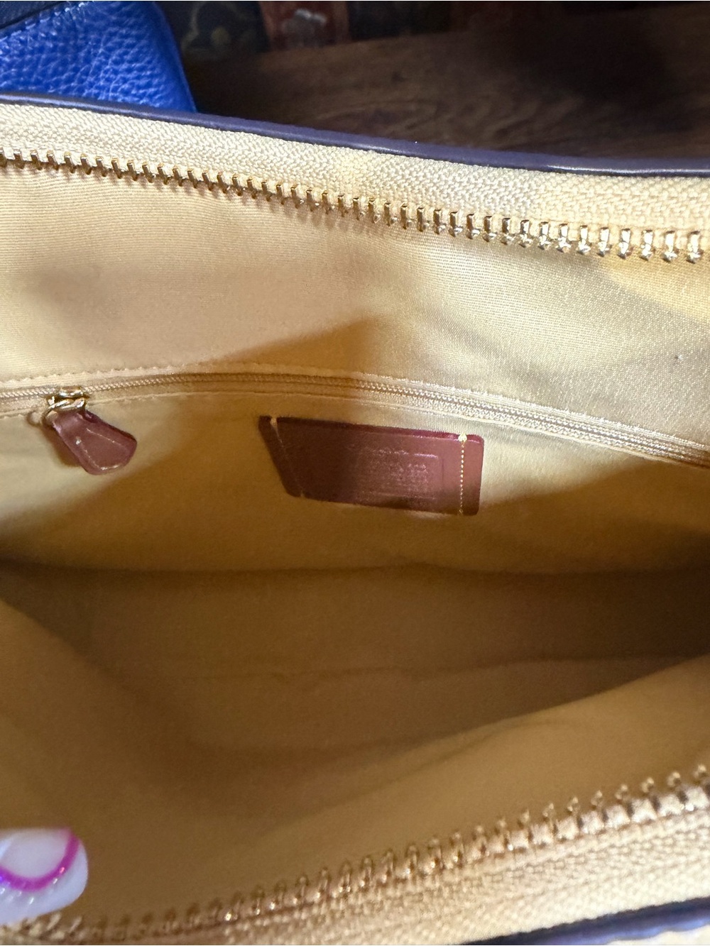 Coach Ella Shoulder Bag Butter Yellow W Gold Hardware NWT - Picture 9 of 9